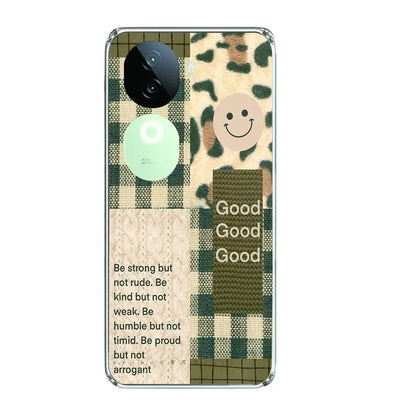Patchwork Positivity - Printed Silicone Case For IQOO Infographic