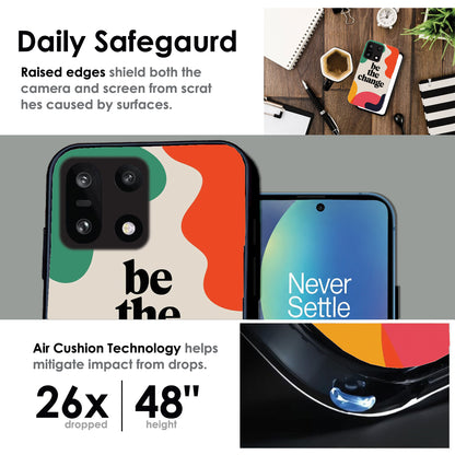 Be the Change - Glossy Metal Silicone Cases for OnePlus Models