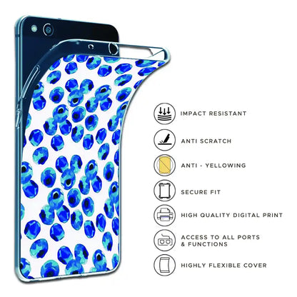 Blueberries - Printed Silicone Case For Apple iPhone Infographic