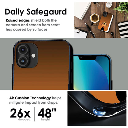 Stylish Cartoon Boy - Glossy Metal Silicone Cases for Apple iPhone