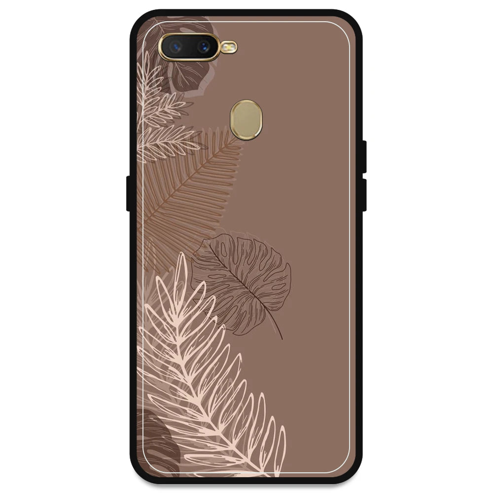 Brown Leaves - Armor Case For Oppo Models Oppo A5s