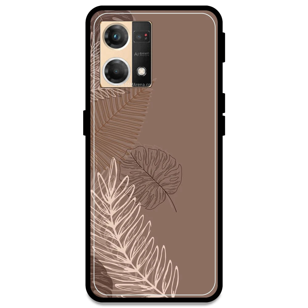 Brown Leaves - Armor Case For Oppo Models Oppo F21 Pro 4G