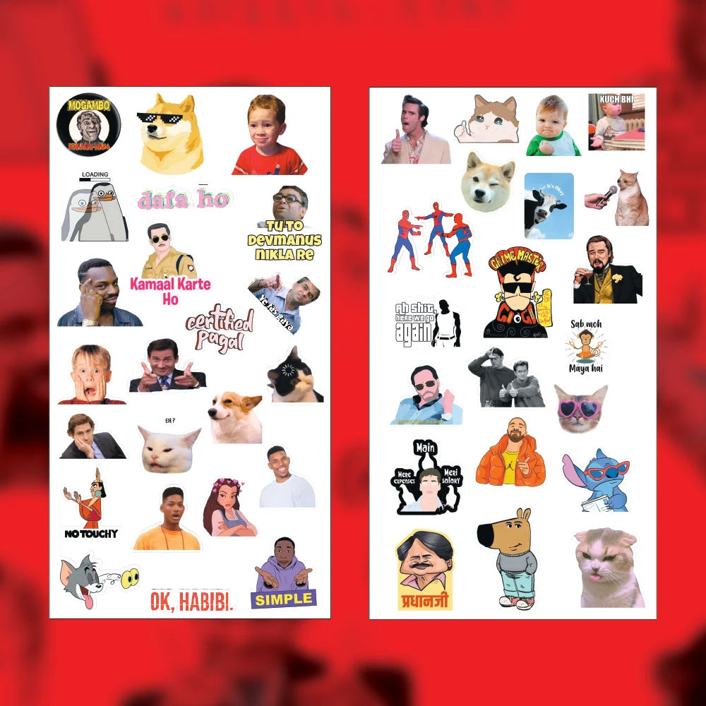 Car Racing Stickers Pack – 42+ Supercar Waterproof Stickers