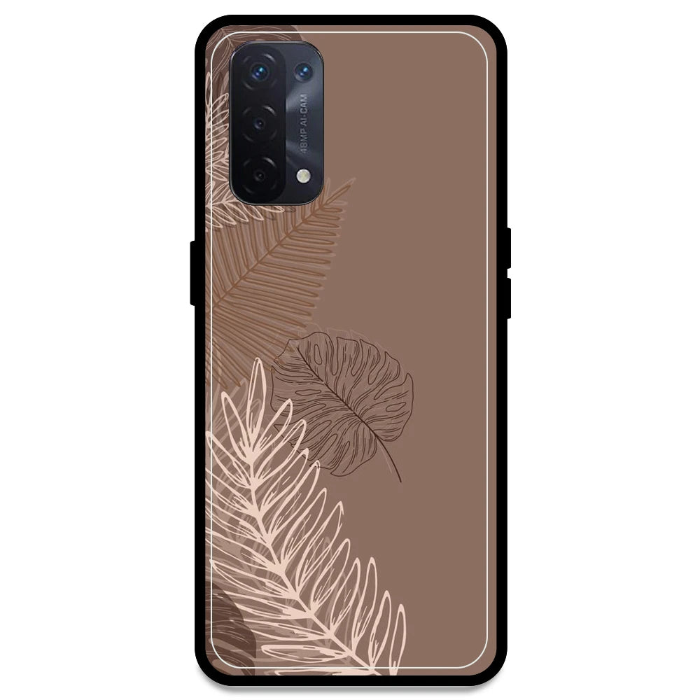 Brown Leaves - Armor Case For Oppo Models Oppo A54