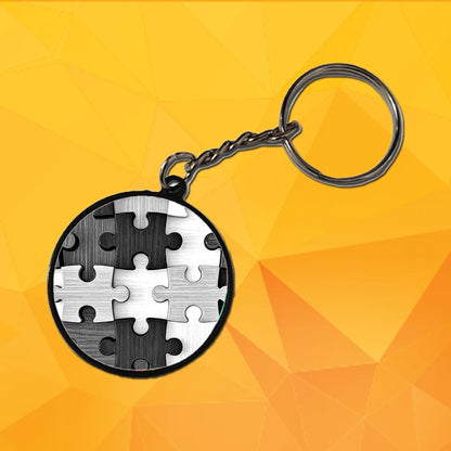Maze - Keychain With Black Border (Pack Of 2)