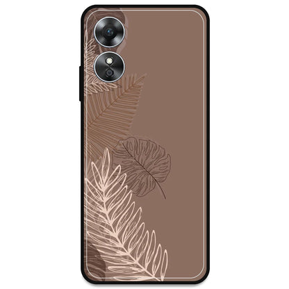 Brown Leaves - Armor Case For Oppo Models Oppo A17