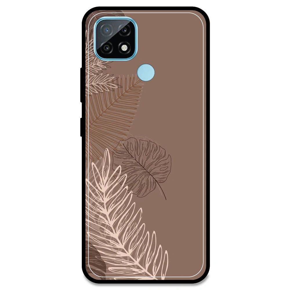 Brown Leaves - Armor Case For Realme Models Realme C21 (2021)