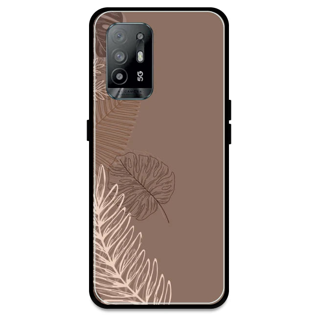 Brown Leaves - Armor Case For Oppo Models Oppo A94 5G