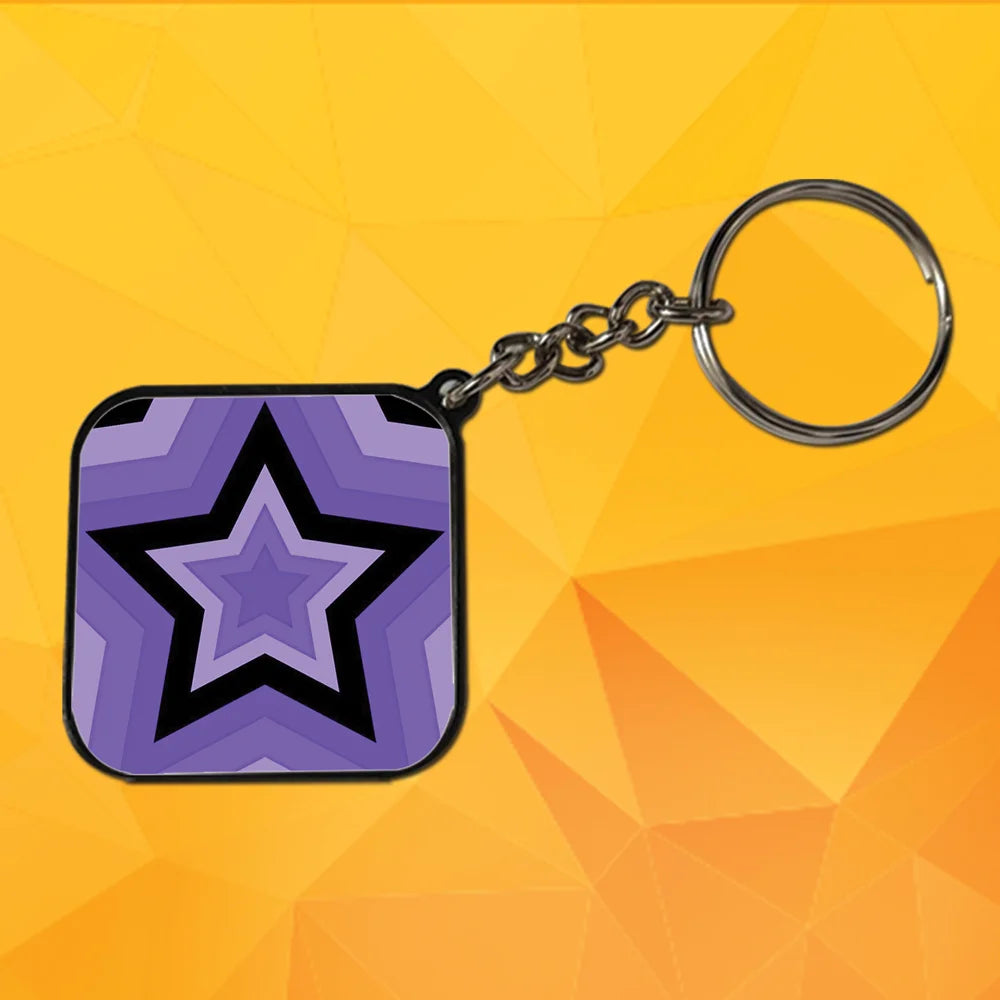 Mix - A Combo Of 4 Black Border Keychains