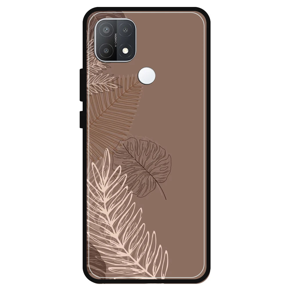 Brown Leaves - Armor Case For Oppo Models Oppo A15s