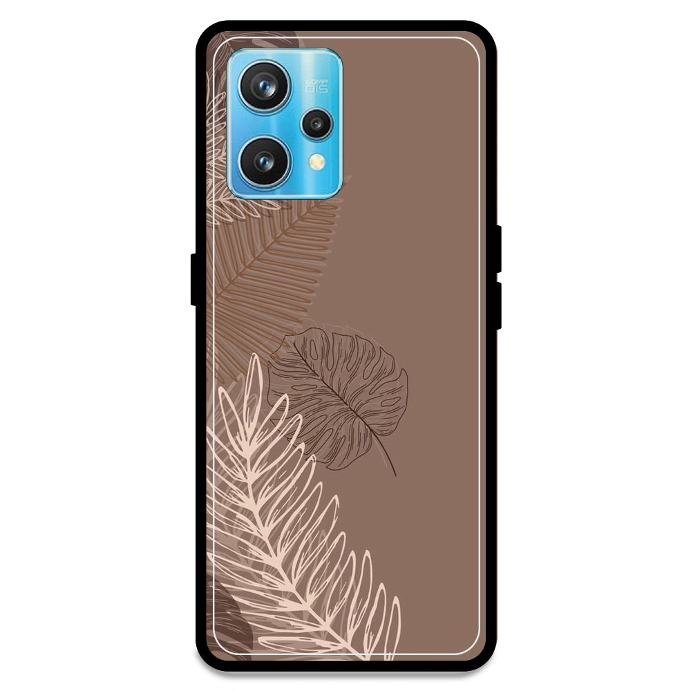 Brown Leaves - Armor Case For Realme Models Realme 9 Pro Plus