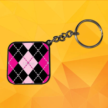 Patterns - A Combo Of 4 Black Border Keychains