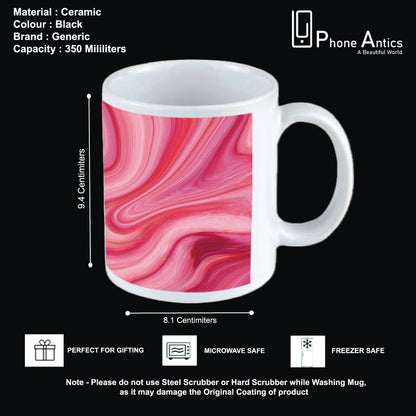 Pink Marble - Mug infographic