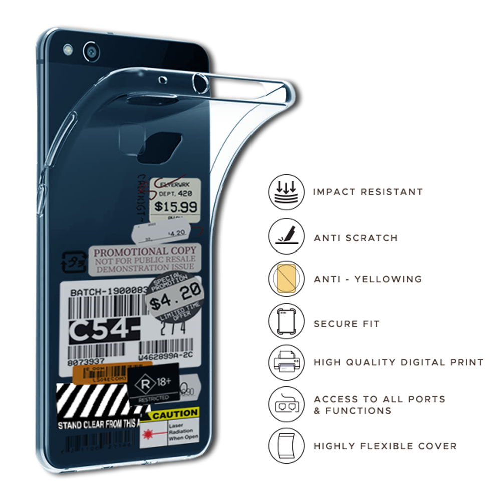 Labels - Clear Printed Case For iPhone Models infographic