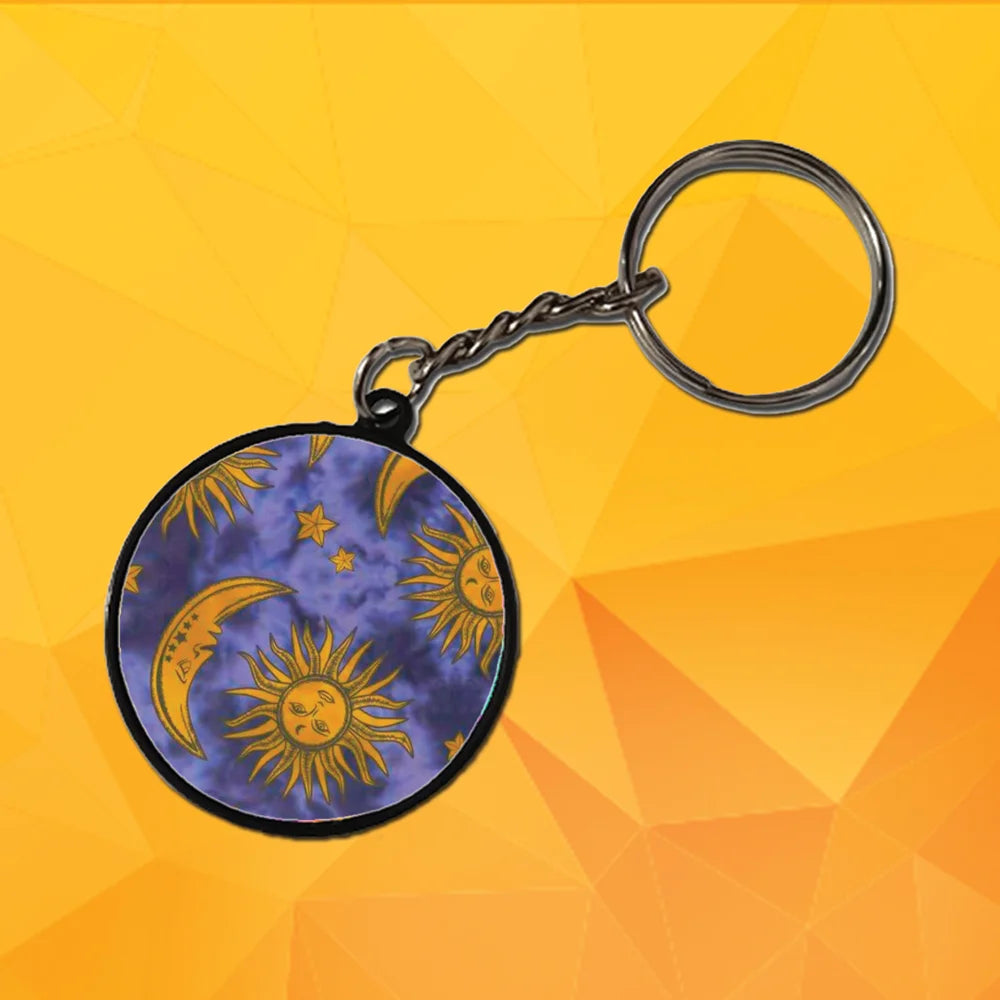 Sun - A Combo Of 4 Black Border Keychains