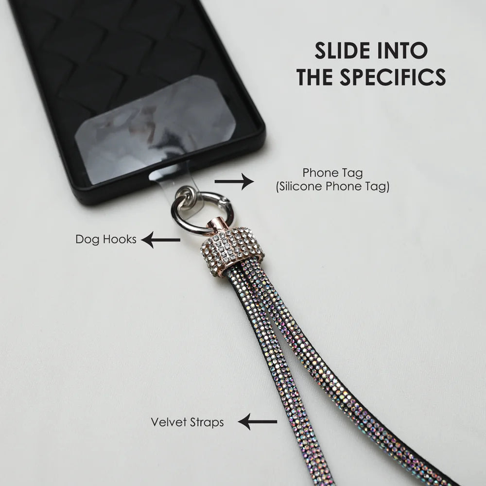 Shining Diamond Beads Design 1 - Cross Body Phone Slings