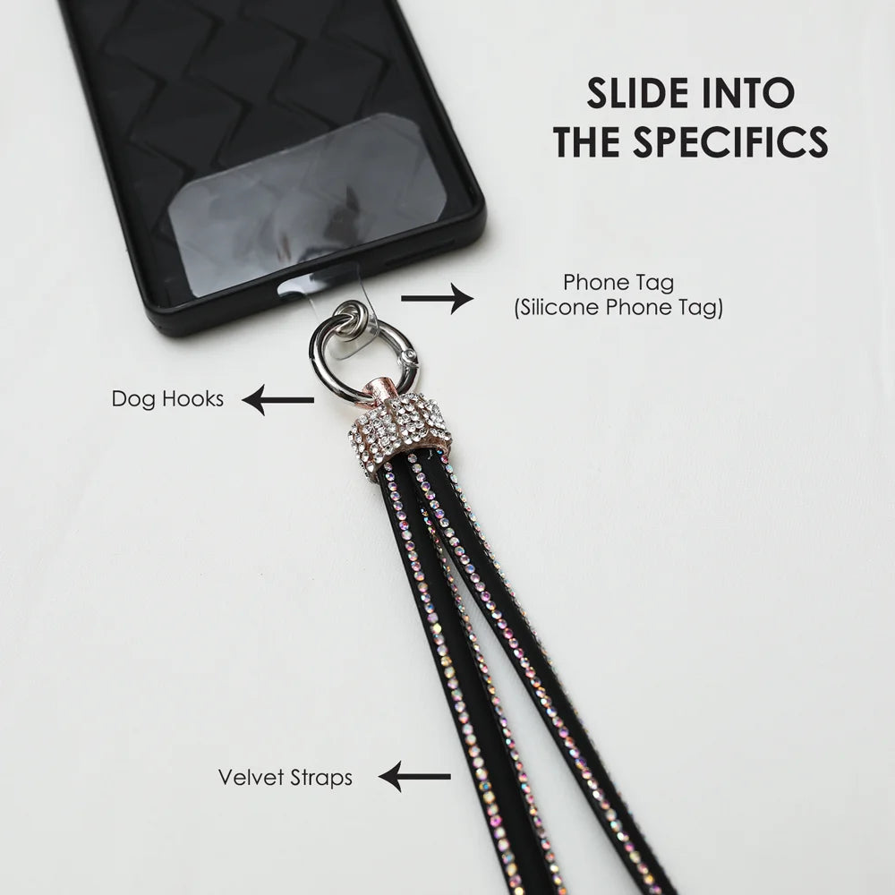 Shining Diamond Beads Design 3 - Cross Body Phone Slings