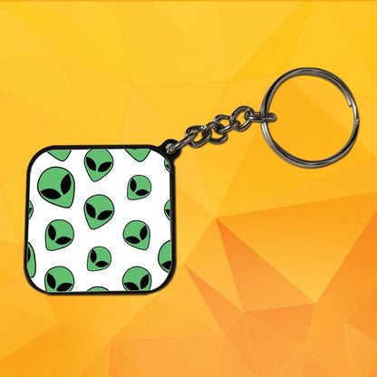 Aliens  - Keychain With Black Border (Pack Of 2)