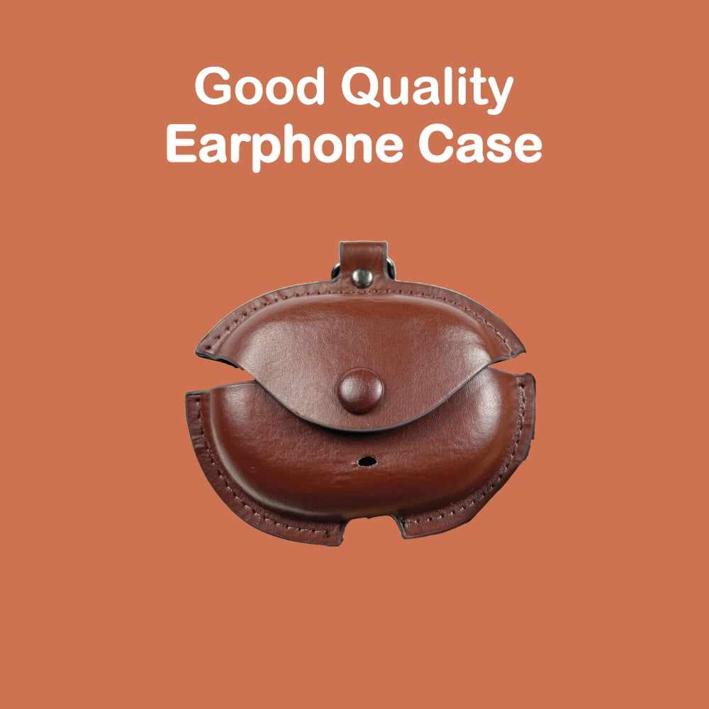 Dark Brown - Universal Earpod Pouch Infographic