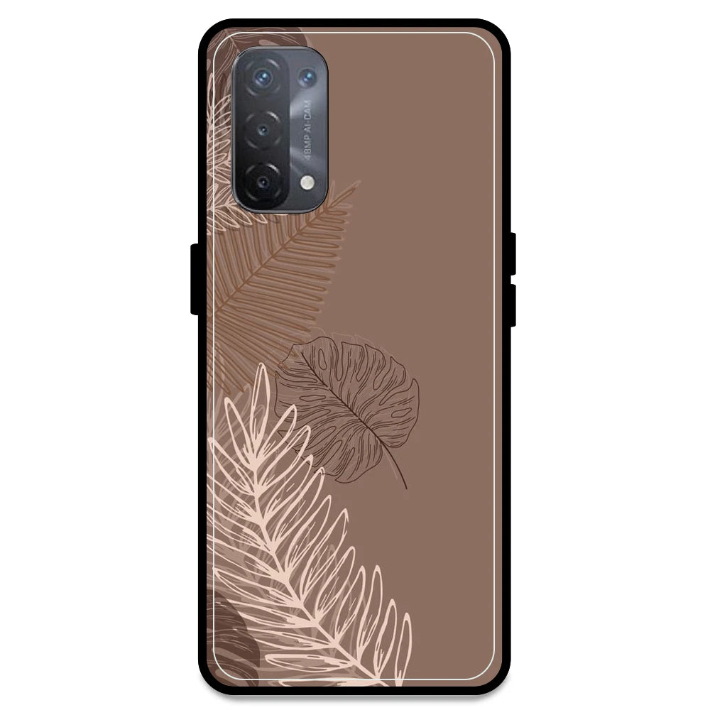 Brown Leaves - Armor Case For Oppo Models Oppo A74 5G