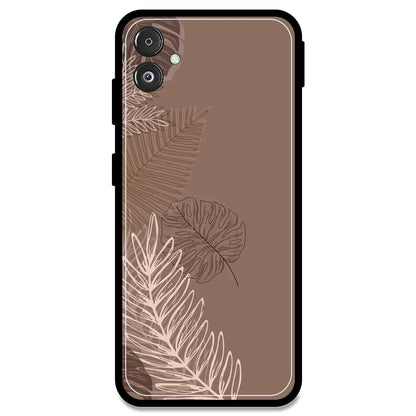 Brown Leaves - Armor Case For Samsung Models Samsung F14 5G