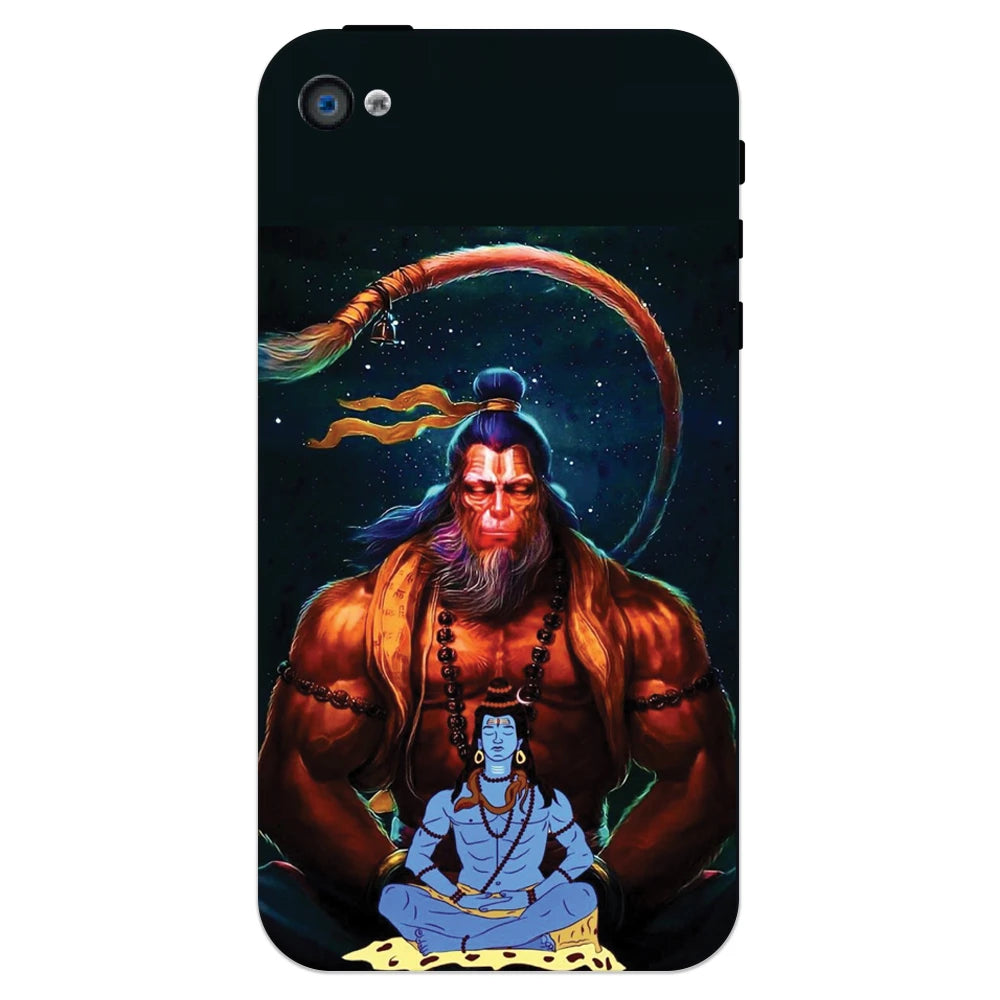 Lord Shiva & Lord Hanuman Hard Case Apple Iphone 4
