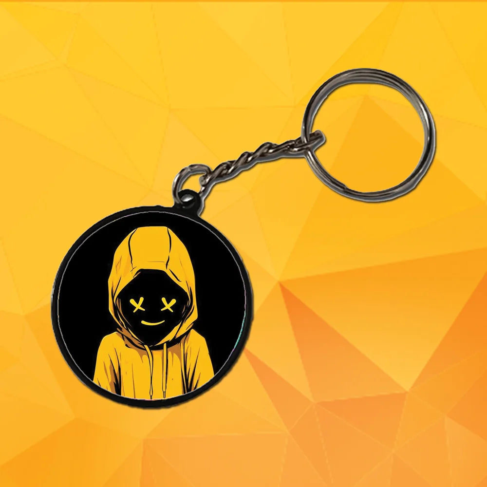 The Hood - Keychain With Black Border (Pack Of 2)