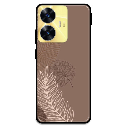 Brown Leaves - Armor Case For Realme Models Realme C55