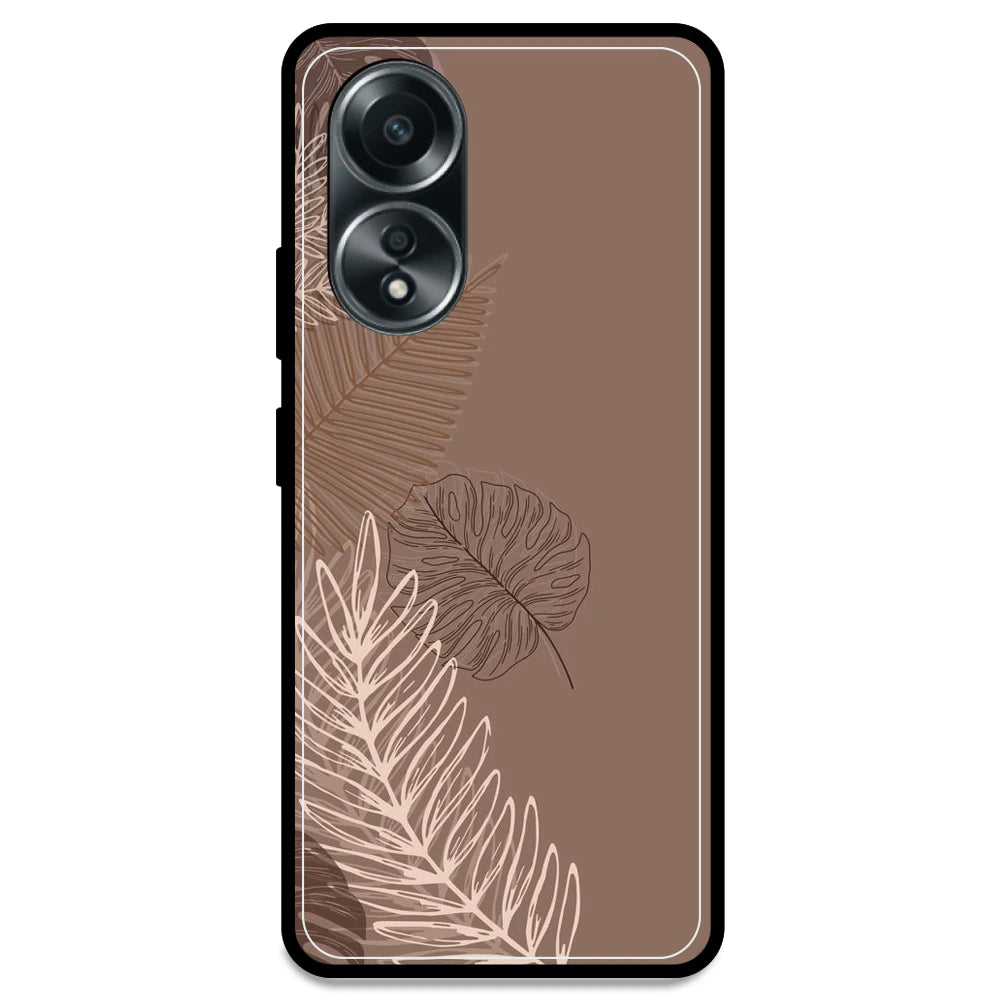 Brown Leaves - Armor Case For Oppo Models Oppo A58