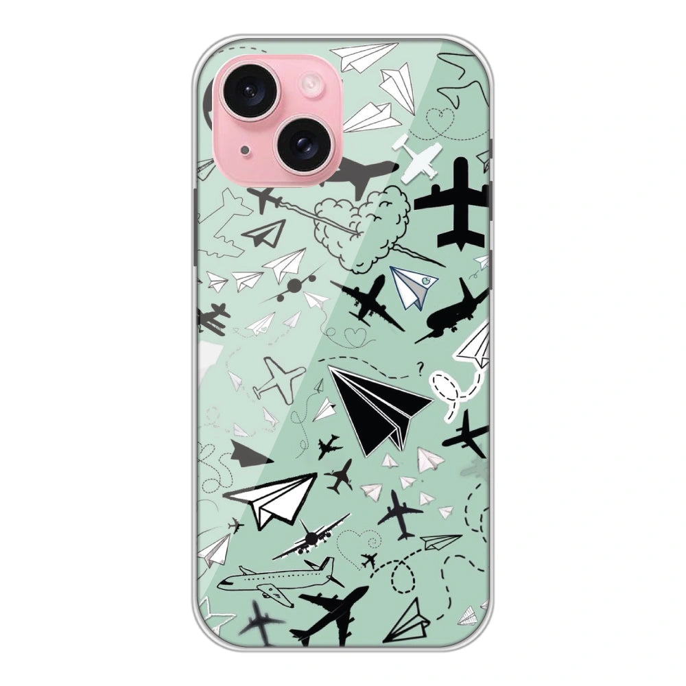 Planes - Silicone Case For Apple iPhone Models Apple iPhone 15