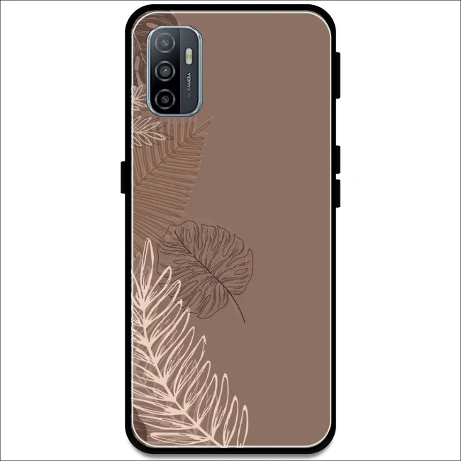 Brown Leaves - Armor Case For Oppo Models Oppo A53 2020