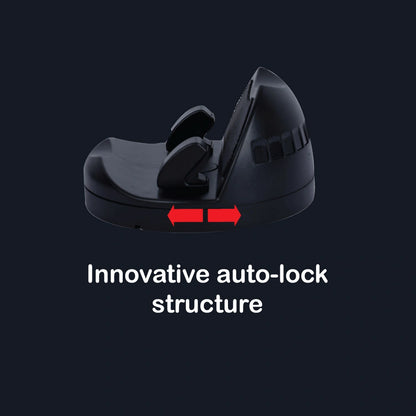 Black car phone holder on a white background Infographic