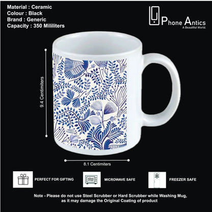 Blue Flowers - Mug infographic