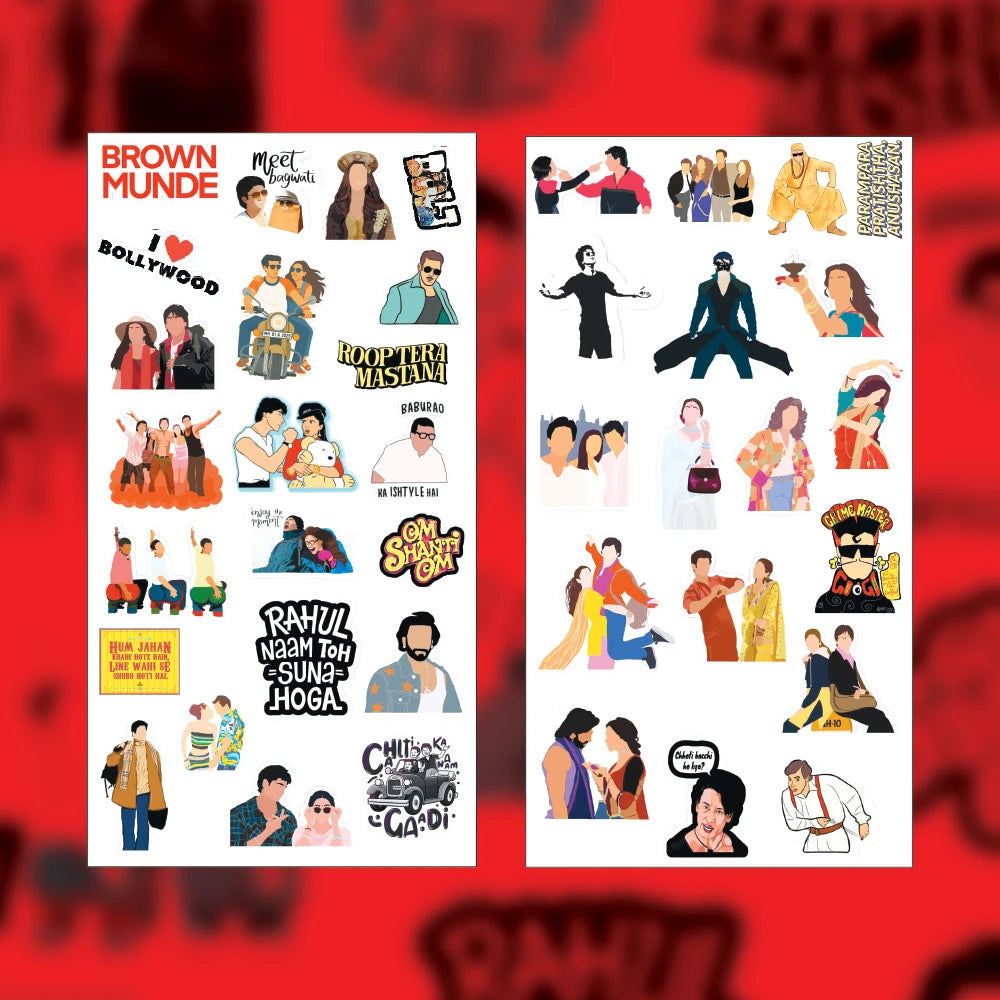 Bollywood Stickers Pack – 41 Indian Movie Stickers