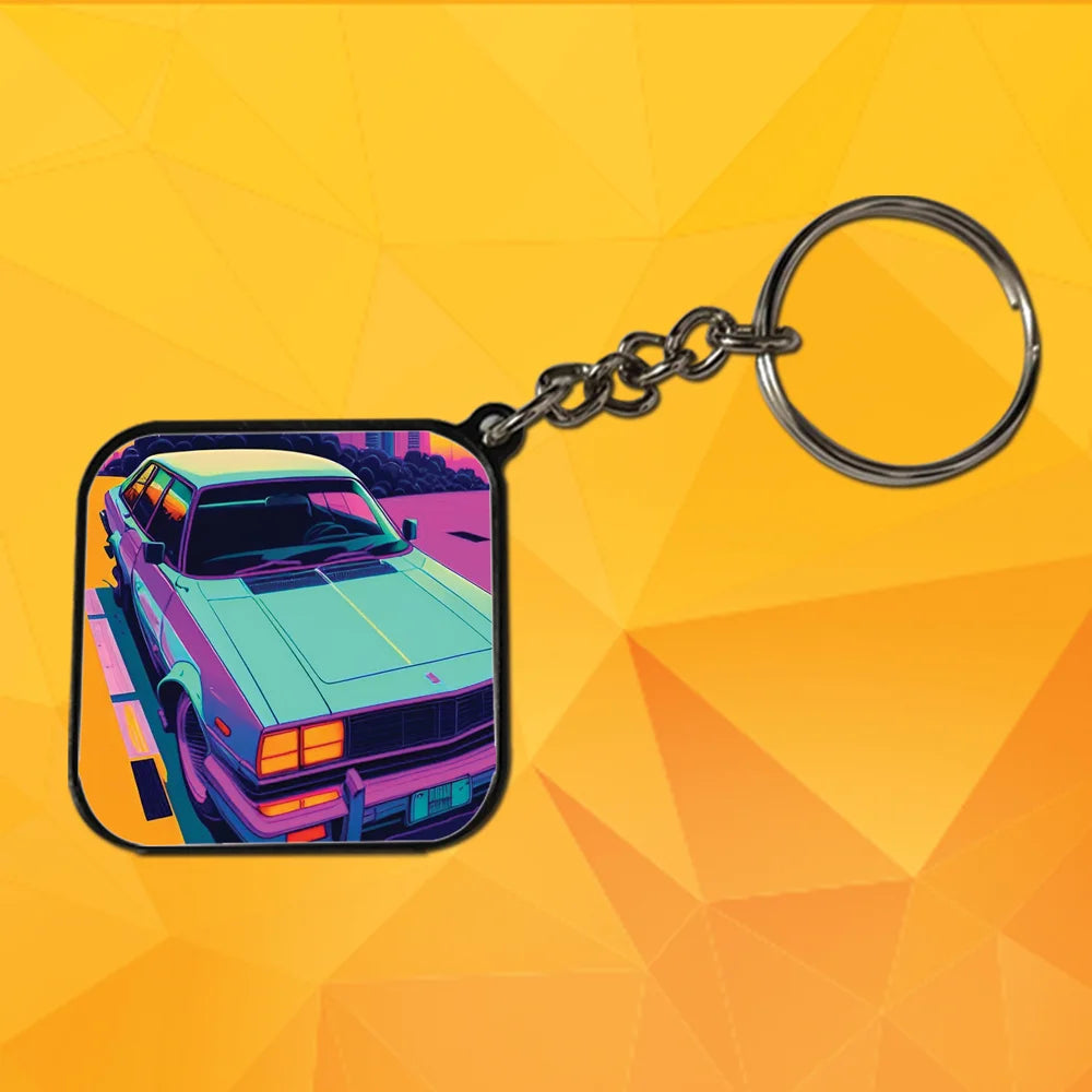 Cars - A Combo Of 4 Black Border Keychains