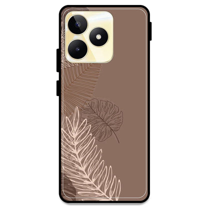 Brown Leaves - Armor Case For Realme Models Realme Narzo N53