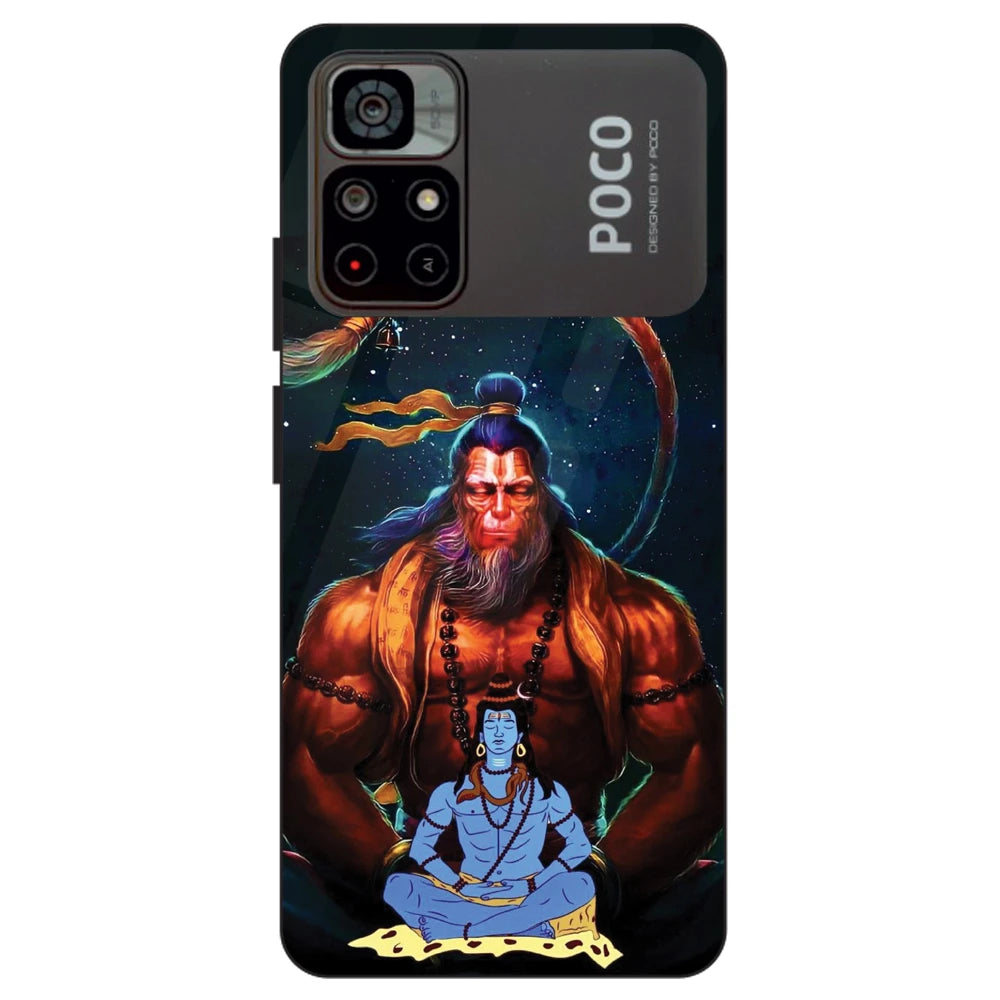 Lord Shiva & Lord Hanuman - Glass Cases For Poco Models