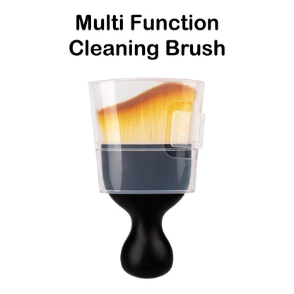 Multipurpose Equipment Cleaning Brush with Protective Case – Soft Bristles for Dust & Debris Infographic