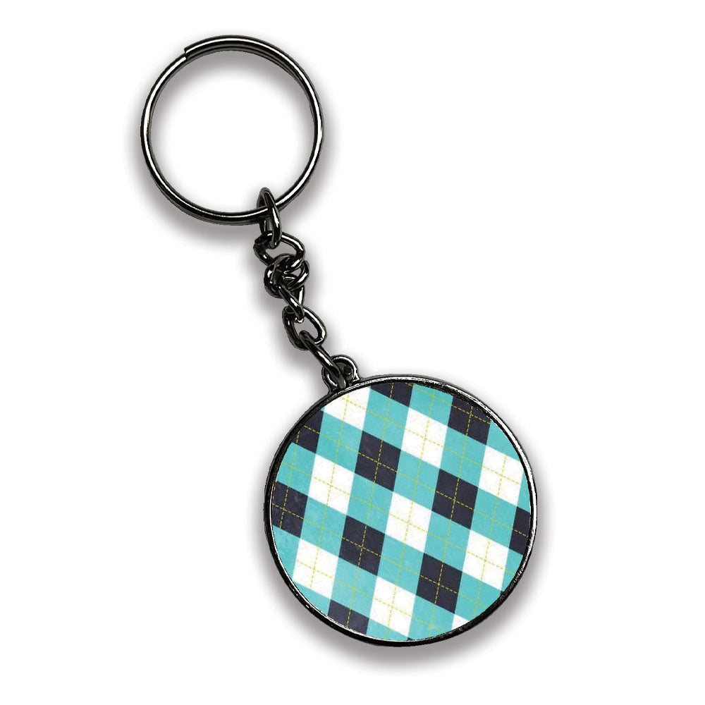 Patterns - A Combo Of 4 Silver Border Keychains