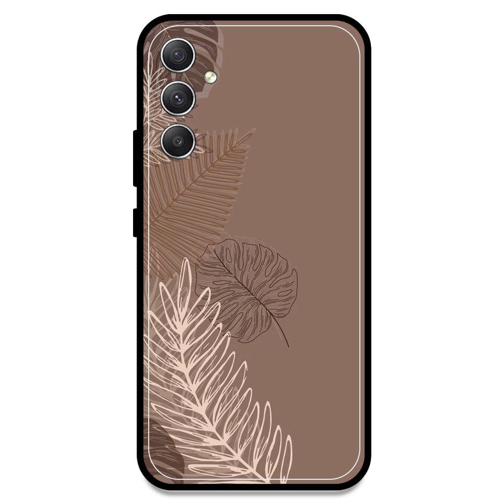 Brown Leaves - Armor Case For Samsung Models Samsung A34 5G