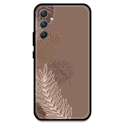 Brown Leaves - Armor Case For Samsung Models Samsung A34 5G