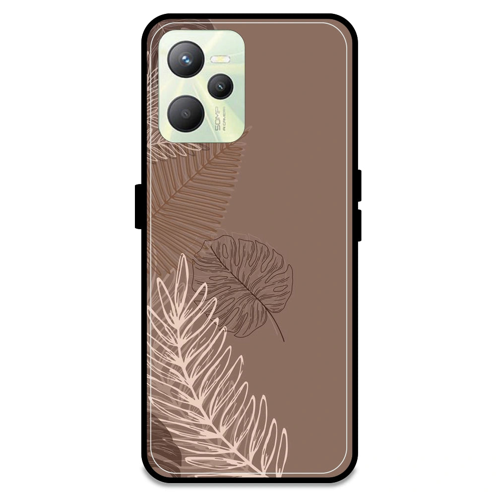 Brown Leaves - Armor Case For Realme Models Realme C35