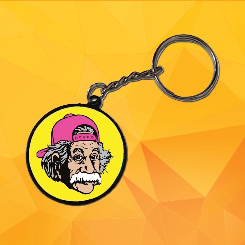 Einstein Swag - Keychain With Black Border (Pack Of 2)