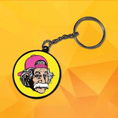 Einstein Swag - Keychain With Black Border (Pack Of 2)