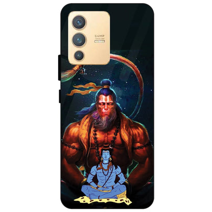 Lord Shiva & Lord Hanuman - Glass Case For Vivo Models