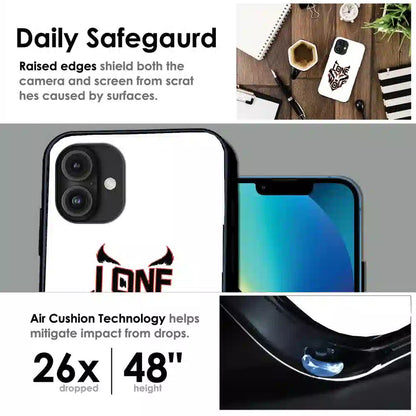 Lone Wolf Power Art - Glossy Metal Silicone Case For Apple iPhone Infographic