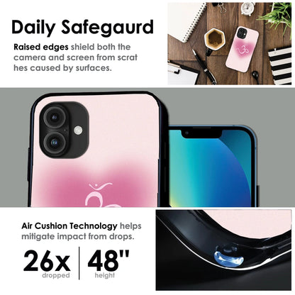 Spiritual Minimal Aesthetic - Glossy Metal Silicone Case For Apple iPhone Infographic