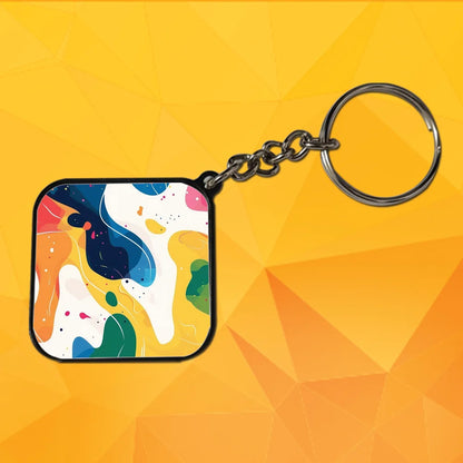 Morning Hues - Keychain With Black Border (Pack Of 2)