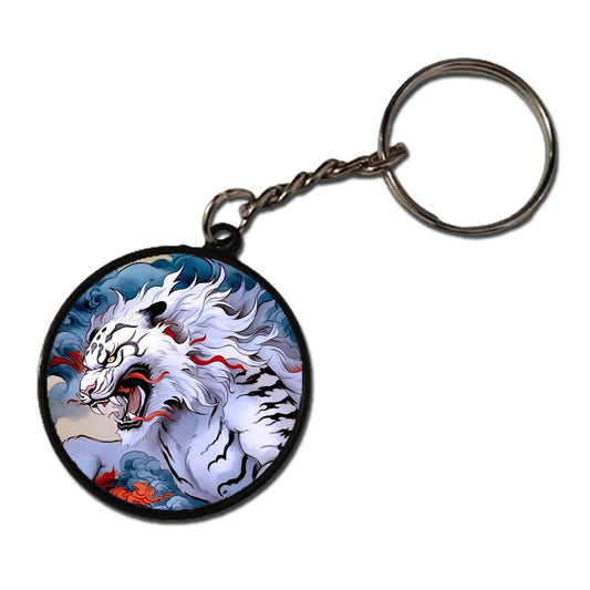 Tiger Warrior - Keychain CIRCLE