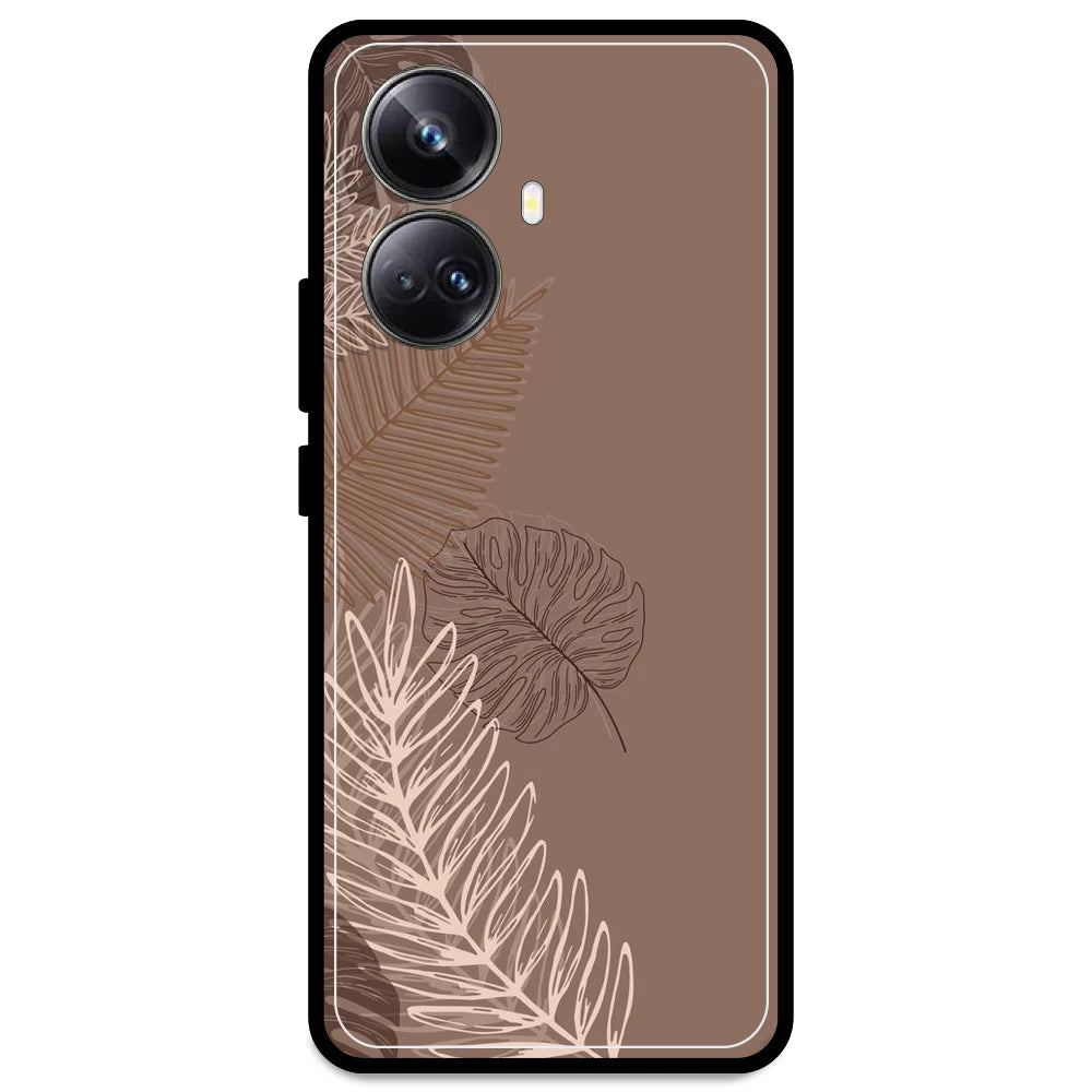 Brown Leaves - Armor Case For Realme Models Realme 10 Pro Plus